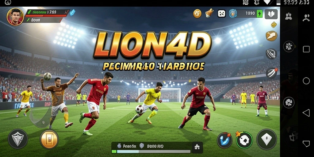 Tampilan gameplay seru dalam LION4D yang menampilkan berbagai cabang olahraga.