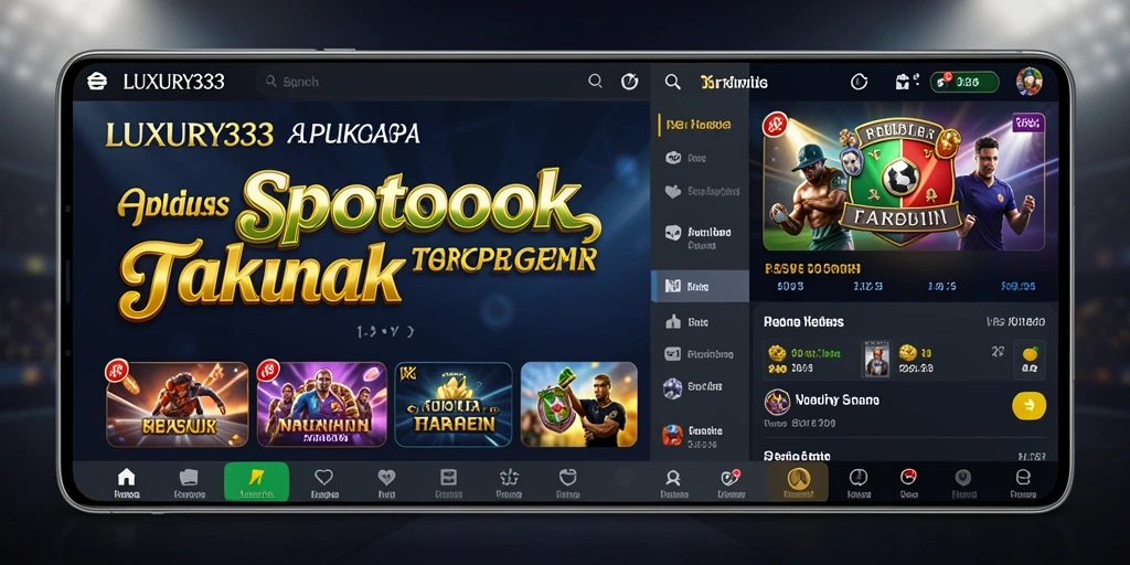 Tampilan interaktif LUXURY333 saat sesi taruhan olahraga.