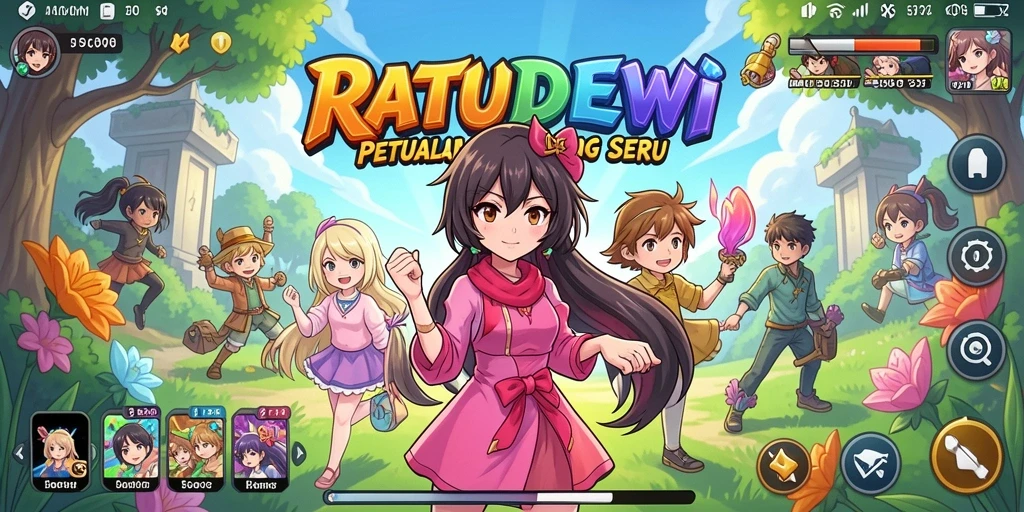 Gameplay seru dan karakter anime yang menarik di RATUDEWI.