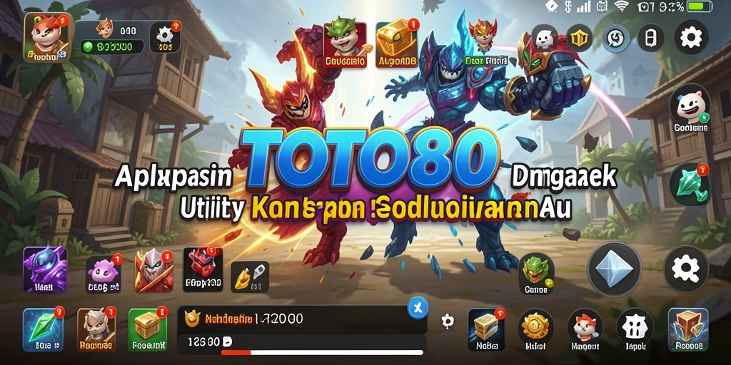 Tampilan utama aplikasi TOTO80 dengan antarmuka yang menawan.